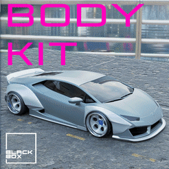 0.gif Download file Widebody Set for Huracan - Diecast models and RC • 3D printing design, BlackBox