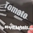 Tomato.gif 3D Printable Tomato Plant Tag – Multi-Color & STL for Lush Gardens