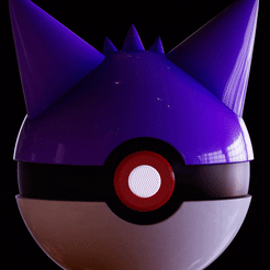 ezgif.com-optimize-4.gif Fichier STL Pokeball Gengar de Pokémon・Design pour impression 3D à télécharger