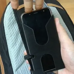 ezgif.com-gif-maker.gif Hiking phone holder for backpack