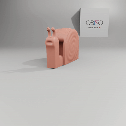 ezgif.com-gif-maker-9.gif STL file Flexi snail (print in place).・3D printer model to download, QBKO3D