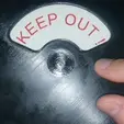 Action.gif Keep Out - Come  In Door  Sign