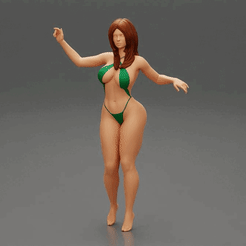 ezgif.com-gif-maker-2.gif 3D file Sexy Girl With Hot Body In Bikini・3D printable model to download