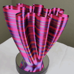 Flare-Vase-Turntable-Cults.gif STL file Flare Vase・Design to download and 3D print, abbymath