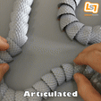 articulated-gif.gif SERPENT MAGIQUE, ARTICULE, EN PLACE, RIGIDIFIABLE, ANIMABLE, REPARABLE