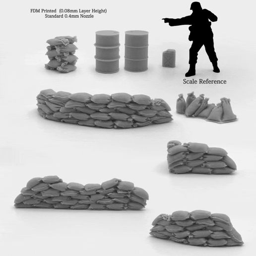 02_Sandbag-Turntable.webm Realistisches Sandsack-Set WW2 Wargaming Streugelände
