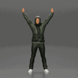 ezgif.com-animated-gif-maker-1.gif man in a hoodie and scarf is holding a banner
