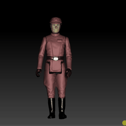 imperial comander.gif 3D file Star Wars .stl IMPERIAL COMMANDER .3D action figure .OBJ Kenner style.・3D printing model to download