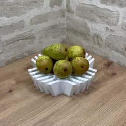 Fruit-bowl-gif.gif STL file LATTICE FRUIT BOWL・3D printing template to download