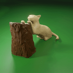 chat-griffe-giff-presentation.gif STL file Tree Cat・Model to download and 3D print, motek