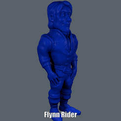 Flynn Rider.gif Download free STL file Flynn Rider (Easy print no support) • 3D printable design, Alsamen