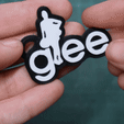 Glee-cheerleader.gif Glee Keychain - Cheerleader Logo - Santana