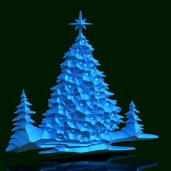 Arbol-Pesebre-B.gif Magie de l'hiver : Arbre de Noël - Crèche et décoration