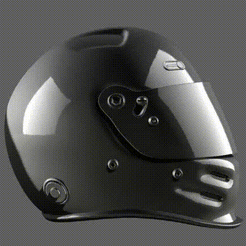 f1-helmet.gif Файл STL Шлем F1 Ярно Трулли・Модель для загрузки и 3D-печати