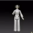 Leia.gif Star Wars .stl Princes leia .3D action figure .OBJ Kenner