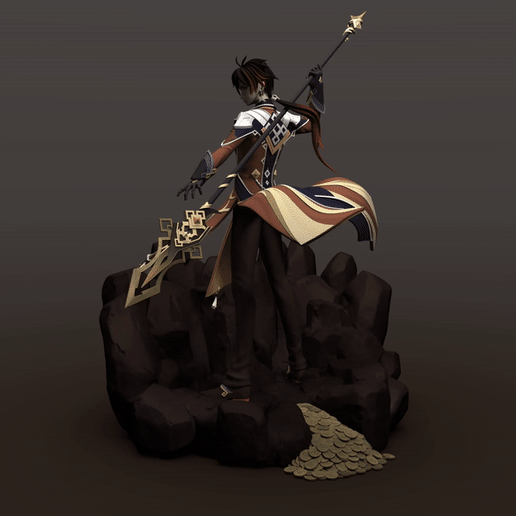 Genshin Impact - Zhongli 3D model