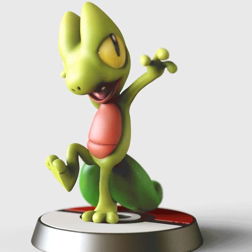 Treecko.gif Treeko Grovyle Scptile Mega sceptile EVOLUTION- FAN ART - POKÉMON FIGURINE -POKEMON