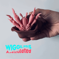 A sculdted Archivo STL WIGGLISS - cangrejo ermitaño / juguete articulado / impresión de modelos 3D / sla / pla / STL / OBJ・Plan imprimible en 3D para descargar, WIGGLISS