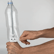 ezgif.com-gif-maker.gif Archivo 3D Cut-Man - ¡Cortador de botellas PET con mango!・Modelo para descargar y imprimir en 3D