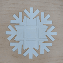 snowflake1.gif Free STL file Tic-Tac-Snowflake・3D print design to download, BuiltOverBot