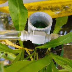 pic00.gif Free STL file Set to connect plastic bottles into automatic vegetable watering system・Object to download and to 3D print