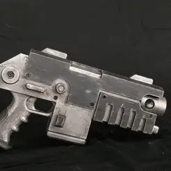 ezgif.com-gif-maker-4.gif STL file 42k Primaris Heavy Bolt pistol・3D printing model to download