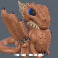 Seasmoke-the-Dragon.gif Seasmoke the Dragon (Easy print no support)