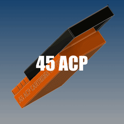 45.gif Fichier STL La boîte de stockage de munitions .45 ACP 66x s'insère dans la boîte de munitions 7.62 NATO・Modèle à télécharger et à imprimer en 3D