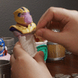 coin_sq.gif Lazy Heroes (Bull Dog, Thanos) - figure, Toy, Container [Color ready]