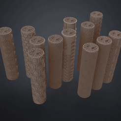 dnd-terrain-rollers-3d-print-texture-tiles.gif Файл 3D Ролики рельефа DnD - Плитка・3D модель для печати скачать