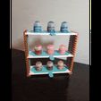20230914_214130.gif Modular Paint Rack - French Cleat with Removable Trays (Citadel Game Color & Vallejo Compatible).