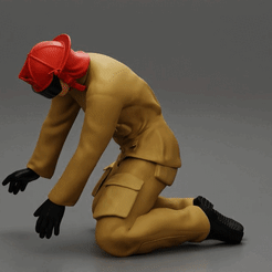 ezgif.com-gif-maker-8.gif 3D file Firefighter sitting and search and rescue・3D print design to download