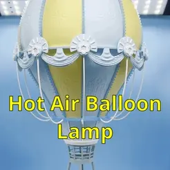 ezgif.com-add-text-3.gif 3D file Hot Air Balloon Lamp・3D printing template to download
