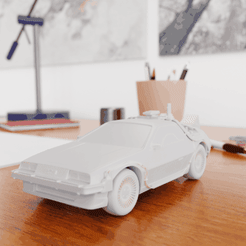 thumb.gif Download STL file Time Machine DeLorean DMC-12 from Back to the future • 3D print template, nowprint3d