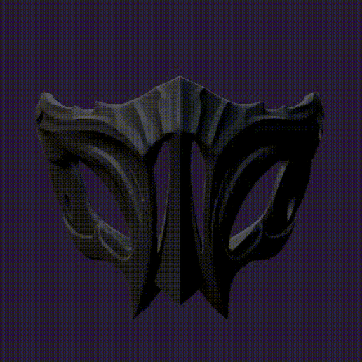 Mask-noob.gif Fichier OBJ Masque Ninja・Design pour imprimante 3D à télécharger, Darius_Shem