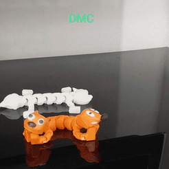 Cat-dog1.gif Free 3D file Cat dog flexi・3D printable model to download