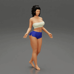 ezgif.com-gif-maker-9.gif Archivo 3D Hermosa chica sexy sujetador y mini corto・Objeto imprimible en 3D para descargar