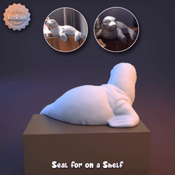 seal.gif STL file Seal for on a Shelf・3D print model to download