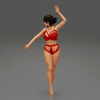 230.gif Fashion Model Posing in Bikini 3D Print Model