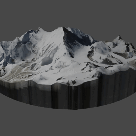 Mount Everest, Mount Everest 3D model