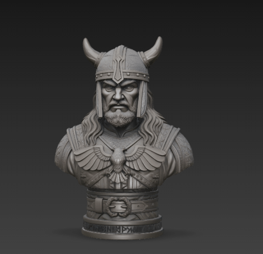 👤 Attila the Hun Bust STL – Historical Figure 3D Print Model, Statue ...