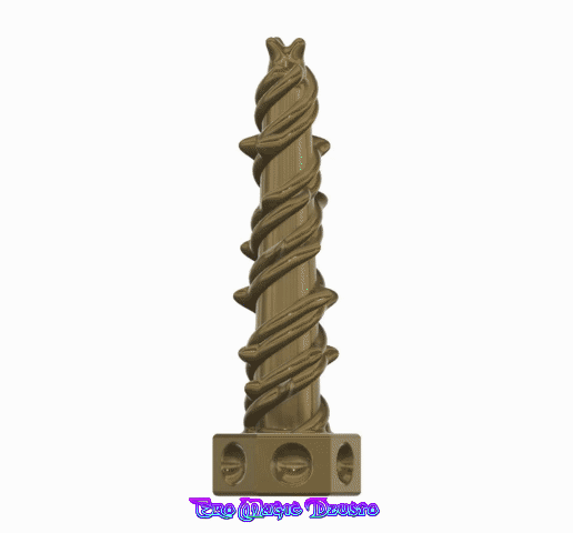 sextoy dildo dick penis cock plug anal dong v98A sensitive "blackthorn turning mill" 3d print cnc - 3D model önizlemesi