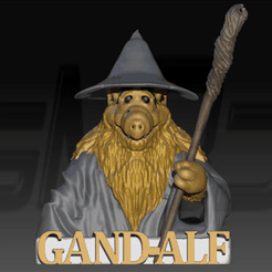 UniConverter_20220321122408.gif STL file Gand-Alf Bust・3D printing template to download, GMT3D
