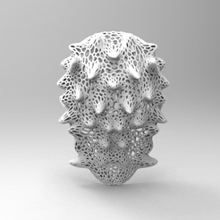 untitled.192.gif STL file MASK MASK VORONOI COSPLAY HALLOWEEN・3D printable model to download