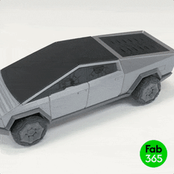 Cyber_truck_00.gif 3D file Foldable Tesla Cybertruck Ver2.0・3D printing model to download, fab_365