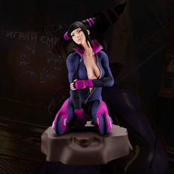 Gif.gif STL file Juri Han- Street Fighter・Template to download and 3D print