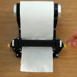 ezgif.com-optimize (1).gif Toilet paper dispenser on a 3D printer