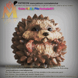 Cute-Durian-Porcupine.gif Niedliches Durian-Stachelschwein - VRML-Farbdatei ist enthalten! - tierische Sammlung - 3D PrintModel