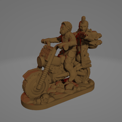 2xMGbiker.gif STL file Post-Apocalyptic Biker Warriors・Template to download and 3D print, Ellie_Valkyrie
