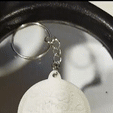 VIDEO-HOY-TODO-VA-A-SALIR-BIEN.gif Key ring with message in lithophane